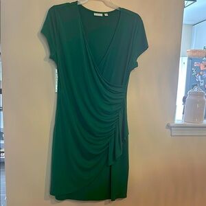 New York & Company Kelly Green Short Sleeve Dress